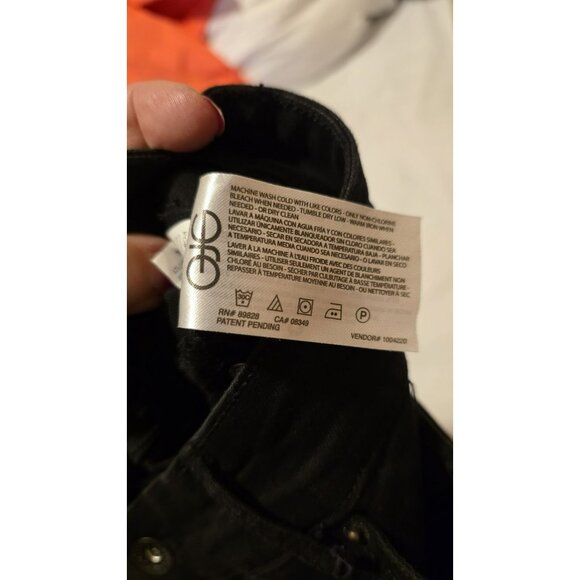 NWT Chaps Jeans Womens 18W 38wx30L Plus size Skinny Jeans Midrise Black NWT - Picture 12 of 12